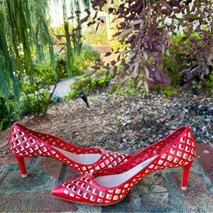 Beautiful Prada Lazar Cut Leather Pumps 36.5 Run Big